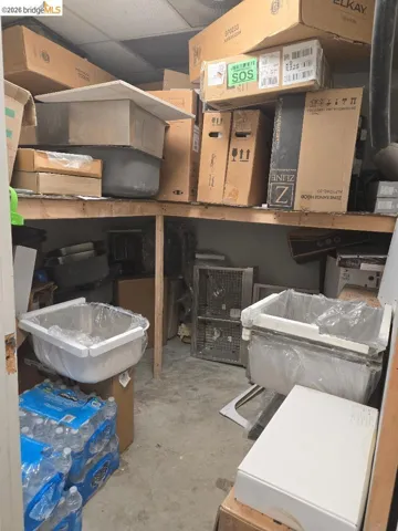 View of storage room