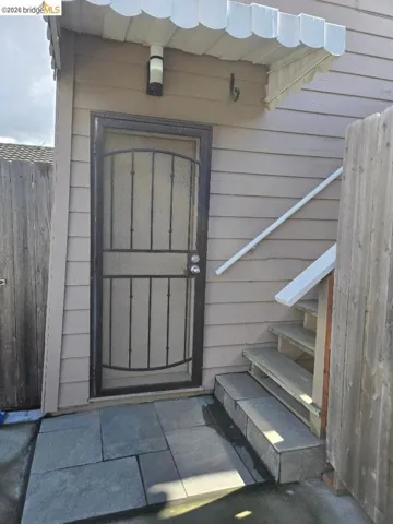 View of exterior entry