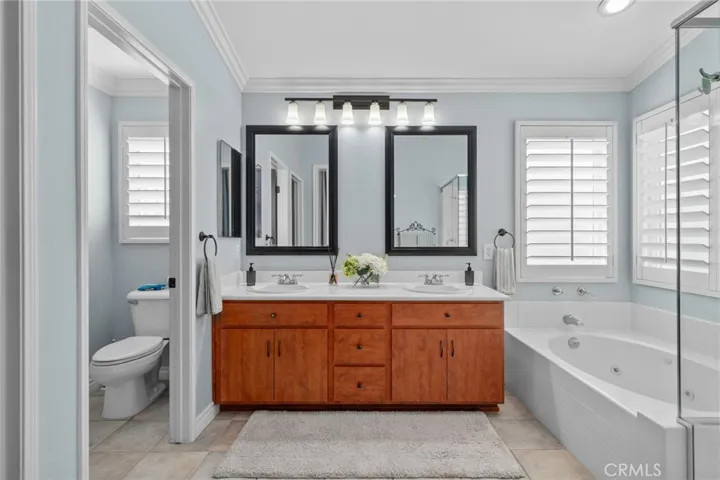 Primary bath with double sinks
