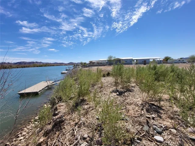 Private boat dock, view from down river