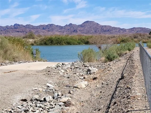 Community boat ramp is to the right of the property
