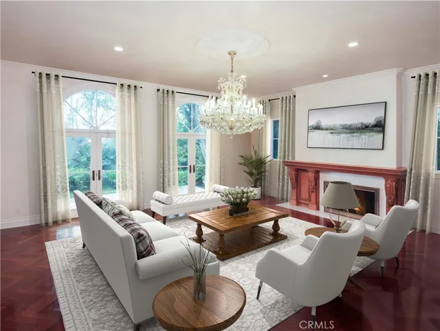 Living Room - virtually staged