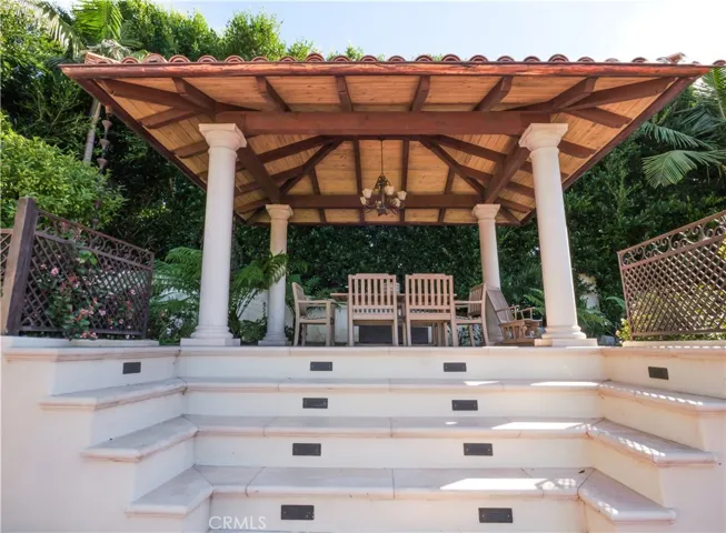 Gazebo above Tennis Court