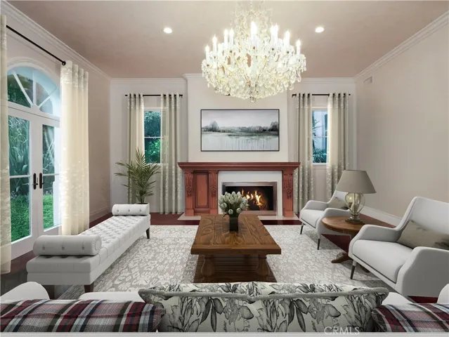 Living Room - virtually staged