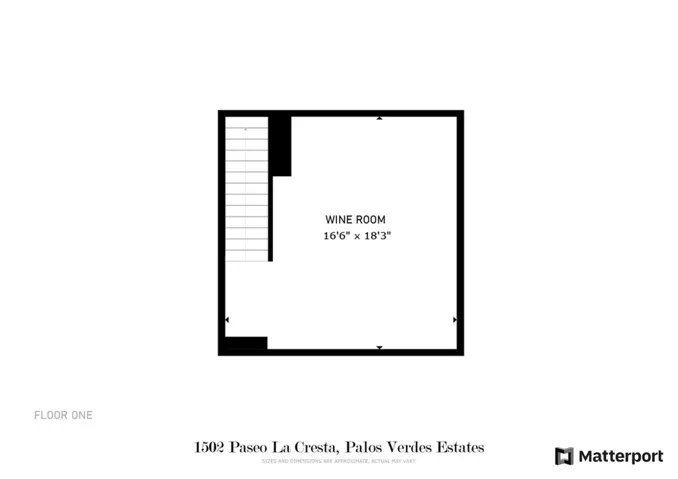 1502 Paseo La Cresta Wine Cellar Floorplan