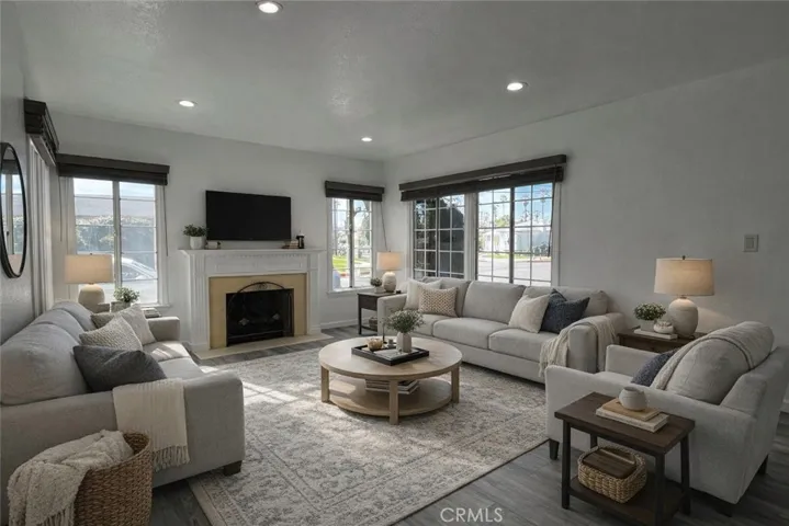 Living room virtually staged (Main house)