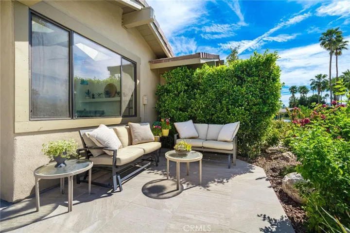 private sitting area with water views