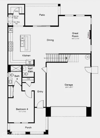 Additional Highlights Include: Exterior deck with single french door at primary suite and electric fireplace at great room.