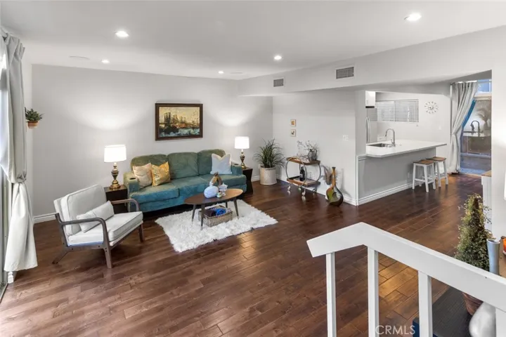 First-level open floorplan living / kitchen area