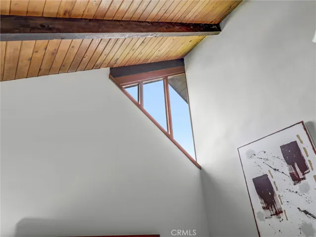 Rich architecture, high ceilings in the primary bedroom