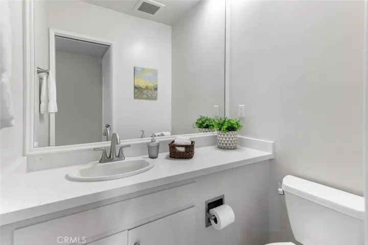 First floor powder room