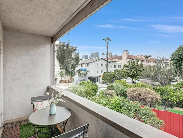 Private balcony off 2nd bedroom