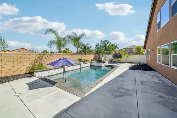 Private backyard oasis with pool, spa, and space to entertain