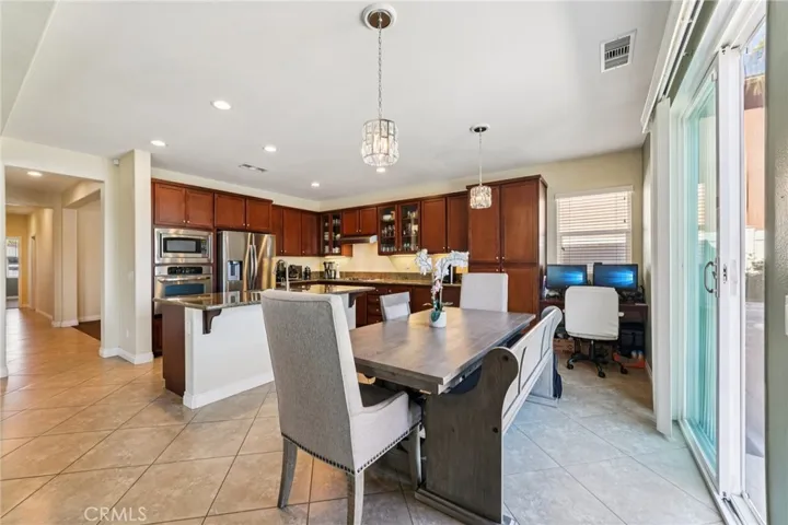 Bright dining area perfect for family meals