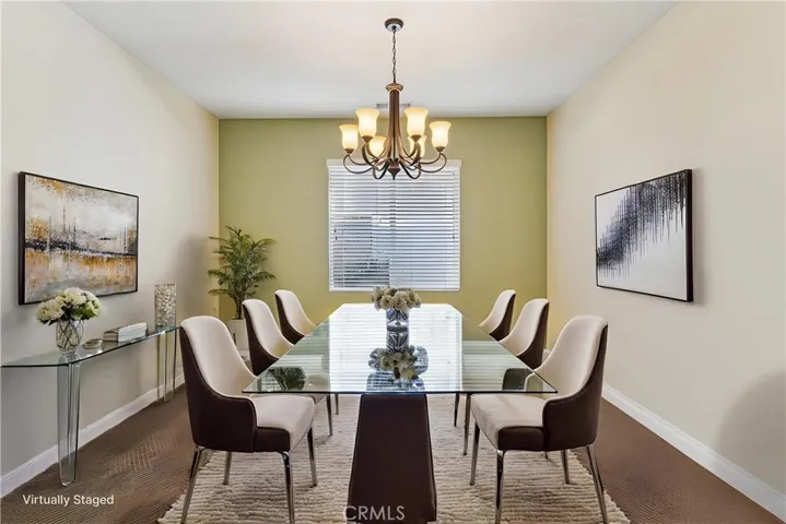 Virtually Staged - Formal Dining space with easy access to the kitchen