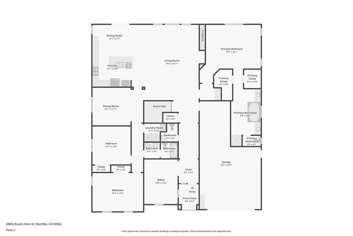 Main level floor plan
