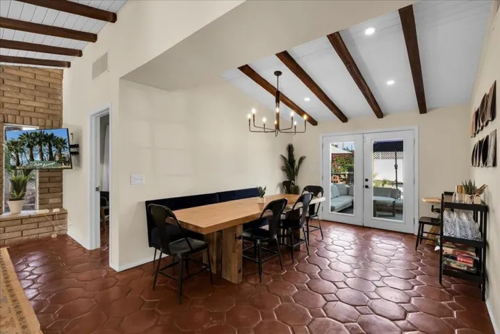 Dining Area with Access to Backyard