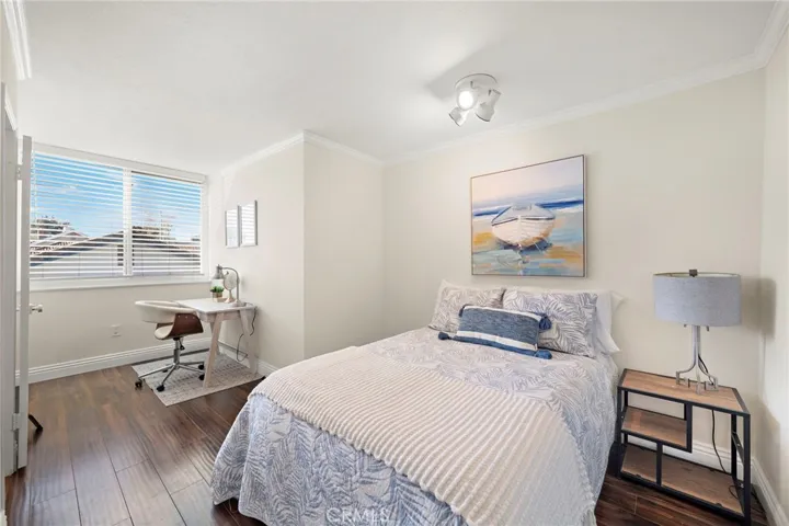 Upstairs secondary room or office with 1/2 bath