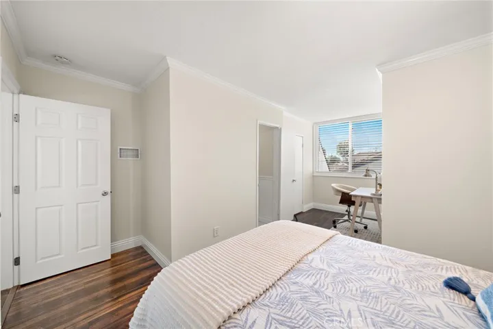 Upstairs secondary room or office with 1/2 bath