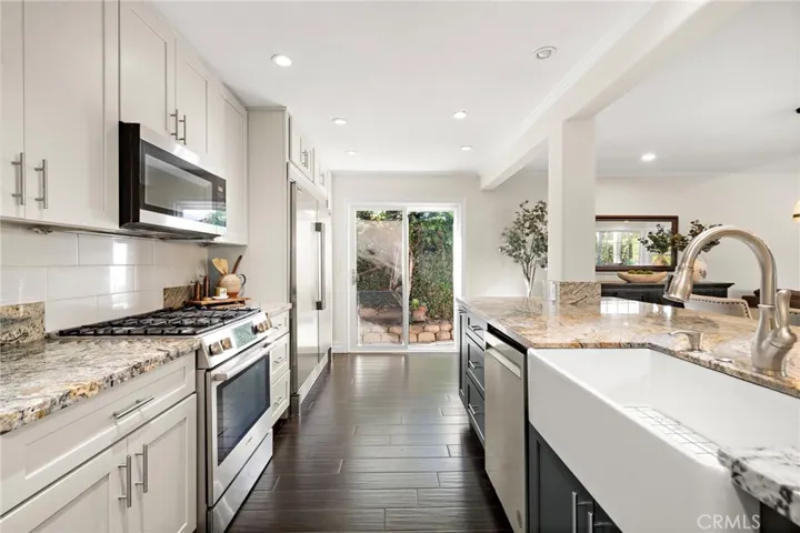 The fully remodeled and expanded chef’s kitchen