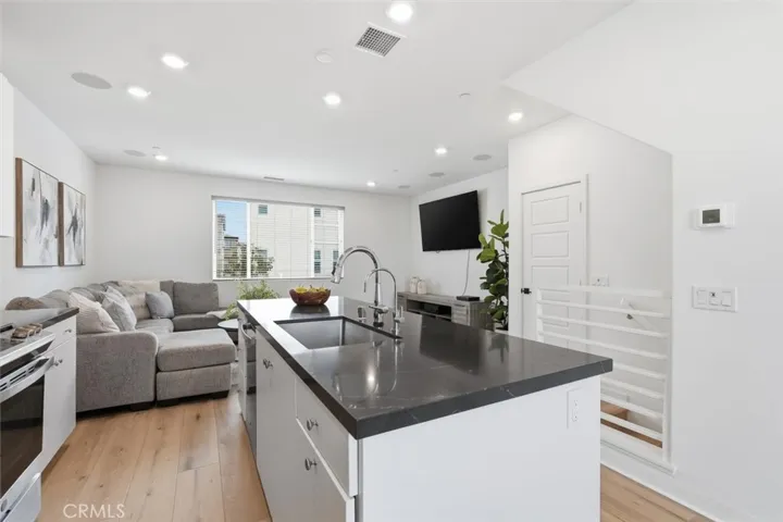 Kitchen open to Living Room