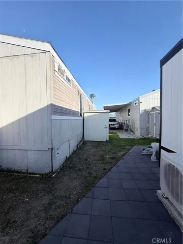 Side yard and shed
