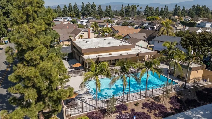Aerial view of association pool