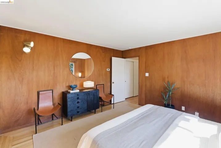 Bedroom featuring light wood-style flooring