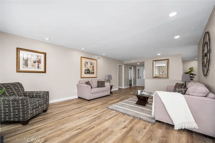 Semi open concept living area