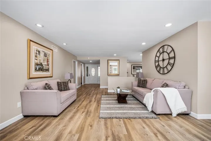Semi open concept living area