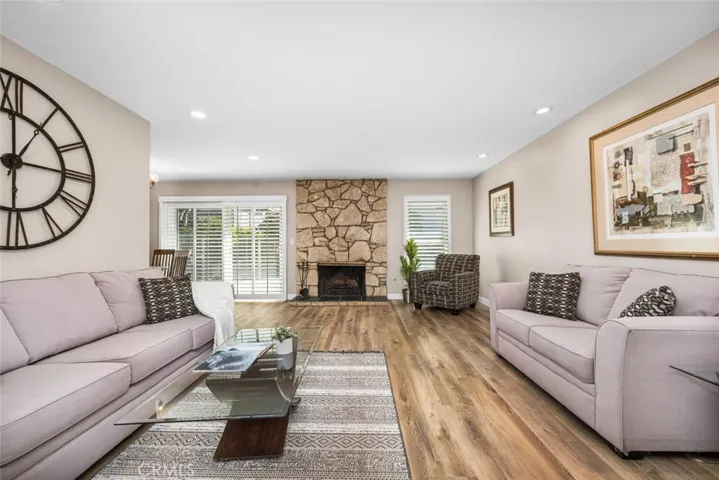 Semi open concept living area