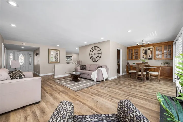 Semi open concept living area