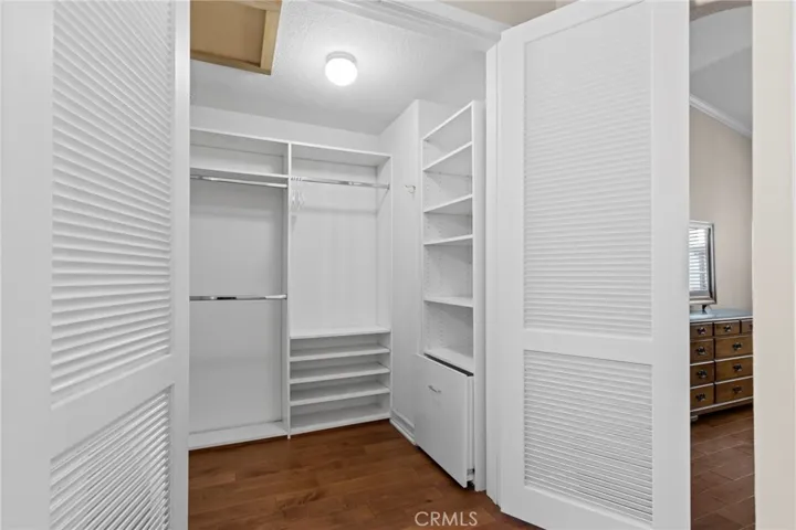 Primary step-in closet
with custom Organizers