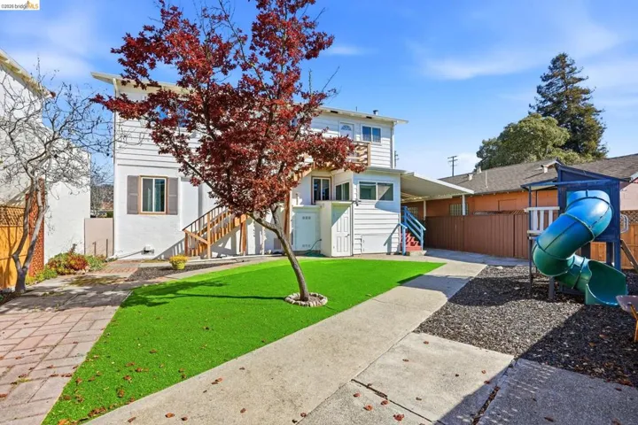 View of yard with stairway