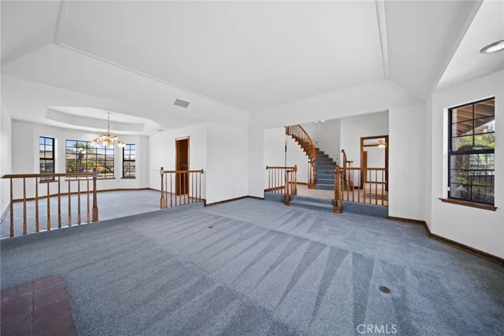 view of formal living room and formal dining room