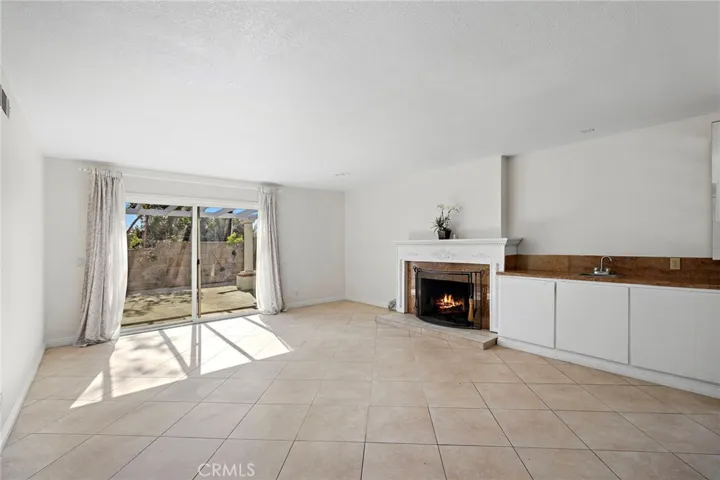 Fire in the fireplace was added.