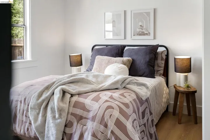 Bedroom featuring wood finished floors