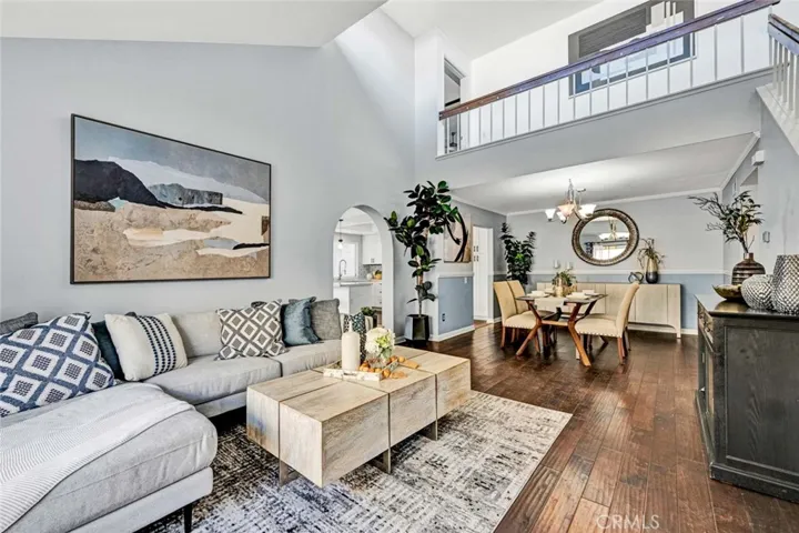 Living Room is Open to Dining Room Tons of Natural Light