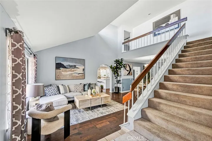 Open Living Room with Soaring Ceilings