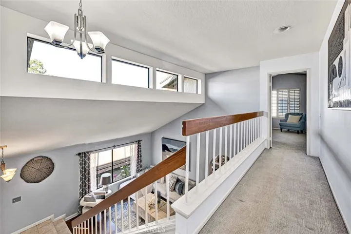 Upstairs Open Catwalk Overlooking the Living Room