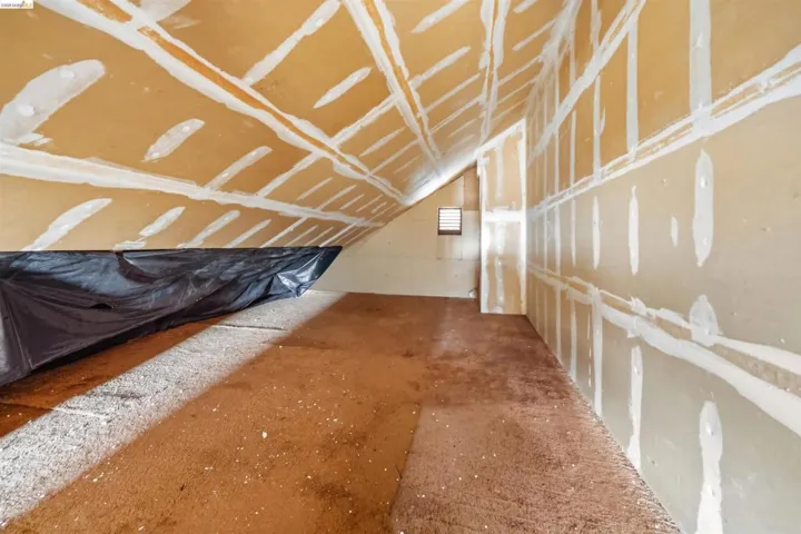 View of unfinished attic