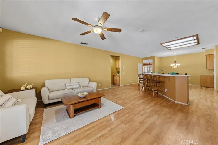 Open concept for entertainment.