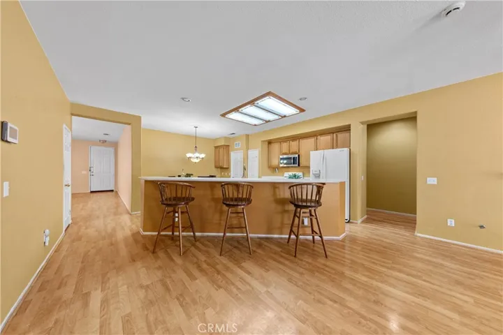 Kitchen island great for entertaining.