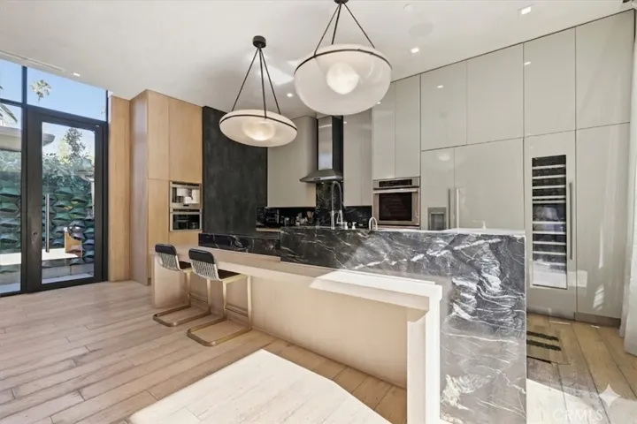 Very high end kitchen with Thermador appliances.
