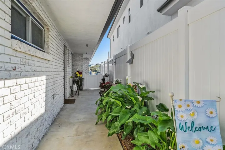 Sidewalk leading to Front Door.