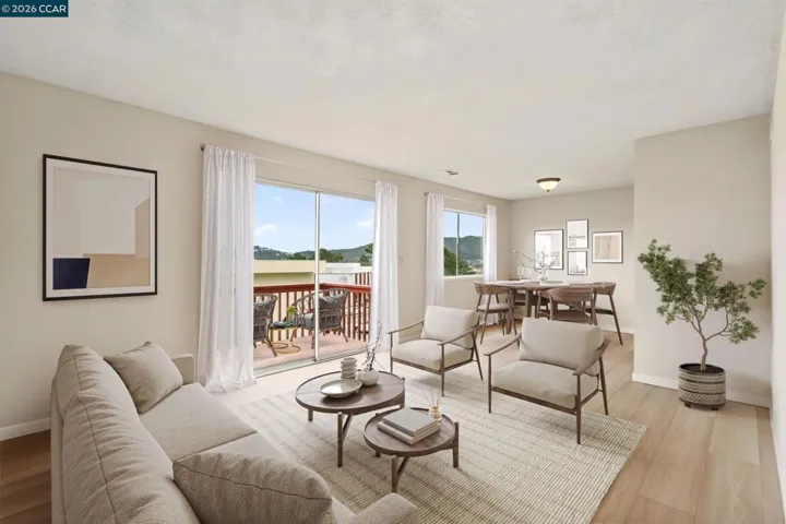 Virtually Staged Living Room