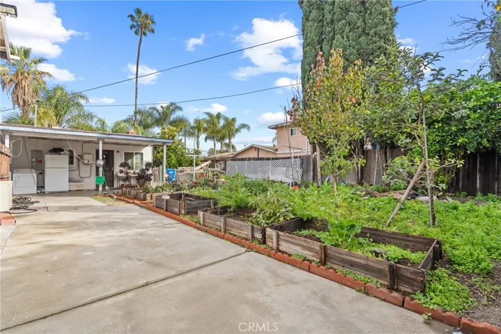 Partial view of backyard