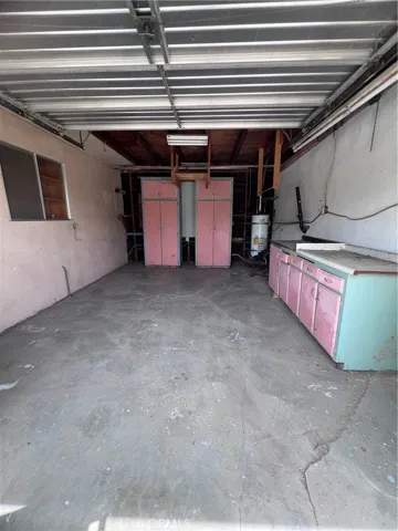 Garage interior with 2nd water heater