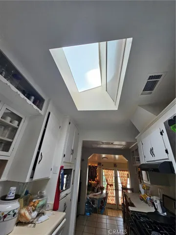 Skylight in kitchen