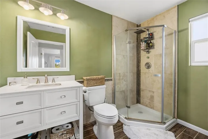 Main floor bathroom with shower